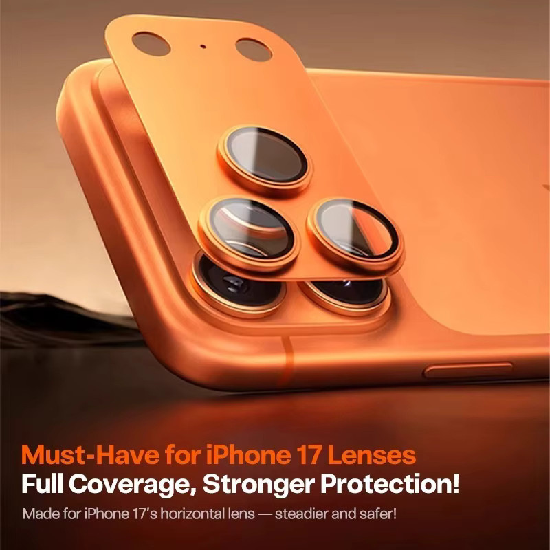 Hekiy Kameralinsen-Schutzfolie aus gehärtetem Glas für iPhone 17 Pro Max, 17 Air und 17 Pro, transparent - Bild 5