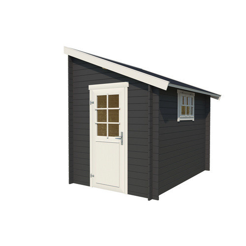Lasita Holz-Gartenhaus Jura 2 aus Fichte mit Satteldach in Carbongrau, B/H/T: 214,6 x 267,9 x 295 cm - Bild 3