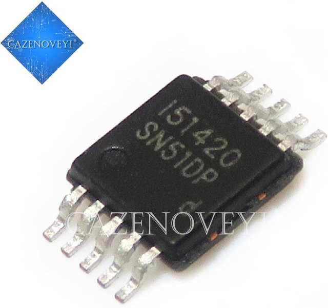 10 Stück Chipsatz SN51DP SN51 MSOP-10 in Schwarz - Bild 1