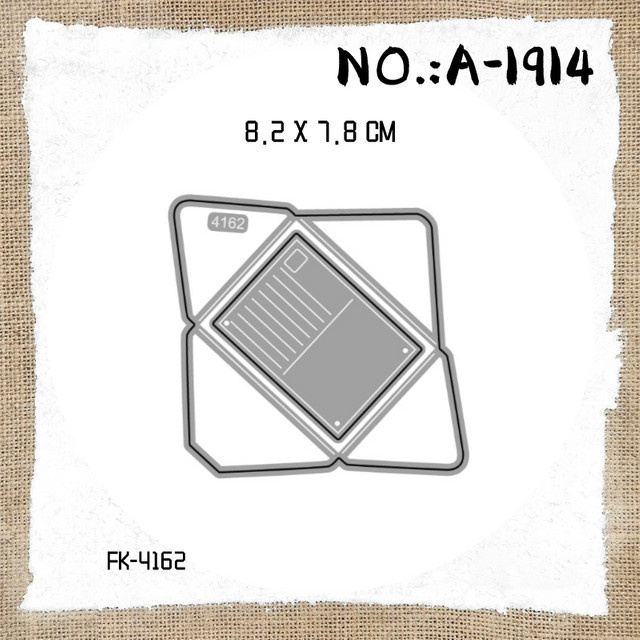 AG (1894-1924) Metall-Stanzform in Silber zum Dekorieren von Bastelprojekten, DIY-Papier und Karten - Bild 1