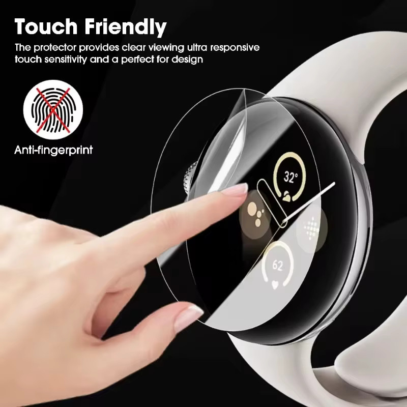 Google Pixel Watch 3 Displayschutz TPU-Hydrogelfolie, transparent, kratzfest und ultradünn für 41 mm und 45 mm Modelle - Bild 5