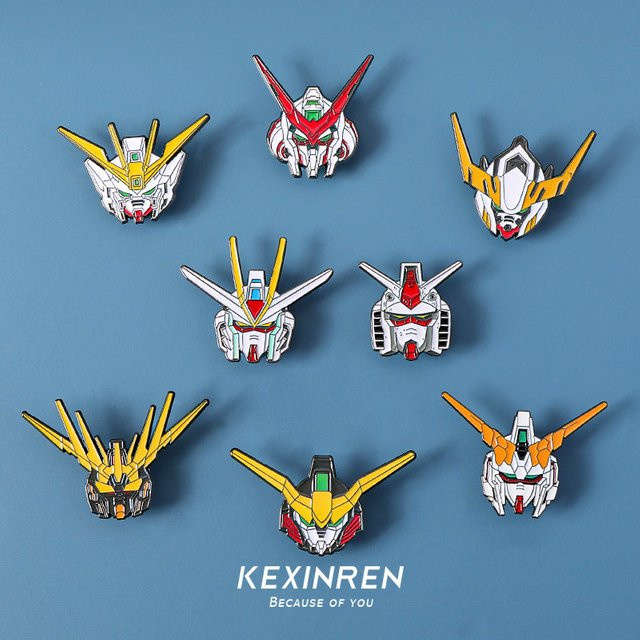 Bandai Mobile Suit Gundam Unicorn Emaille-Pins, Metall-Brosche, Abzeichen - Bild 1