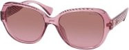 Ralph RA 5316U Sonnenbrille, Quadratisch, Vollrand, Kunststoff, Damen, pink brown - Bild 1