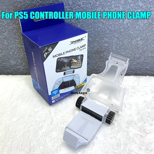 Hayoumon Smartphone-Halterung als Klemmhalterung und Ständer kompatibel mit PS5-Controllern - Bild 1