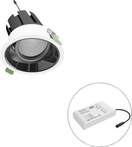 EVN LED-Deckenstrahler F04R09SM3840L55D in Weiß, rund und verstellbar - Bild 1