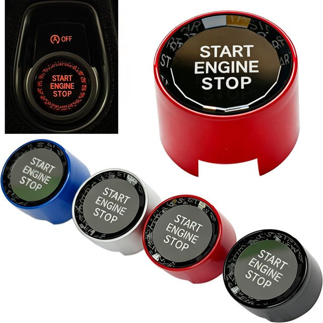 Angelguoguo Auto-Styling Motorstart-Stopp-Schalter Aufkleber für BMW 1 2 3 4 5 6 7 Serie - Bild 1