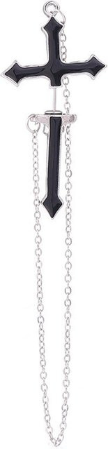 KaiTingu Jewelry Ohrringe, Kreuz, Kupfer, Weiß, Unisex - Bild 1