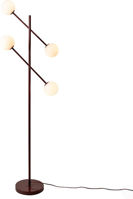 it´s about RoMi Copenhagen Stehleuchte in Burgunderrot mit Glaskugeln im skandinavischen Design - Bild 1
