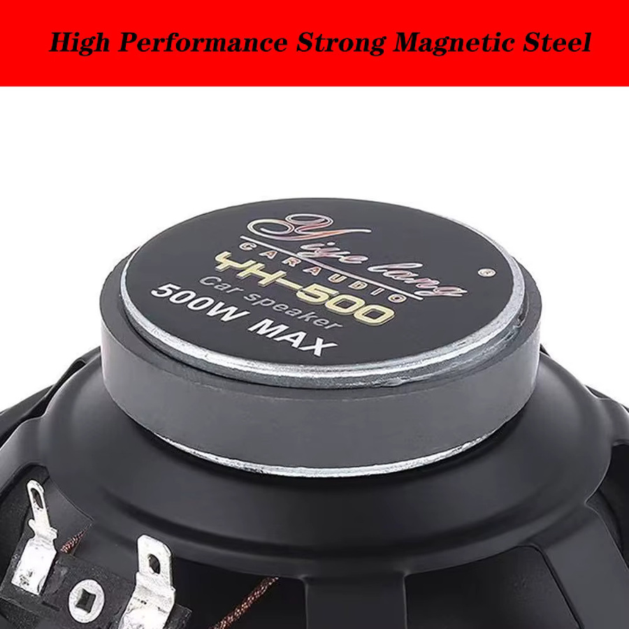 LAJQTAO Paar Musik-Stereo-Breitband-Subwoofer Auto-Audiolautsprecher in Schwarz - Bild 2