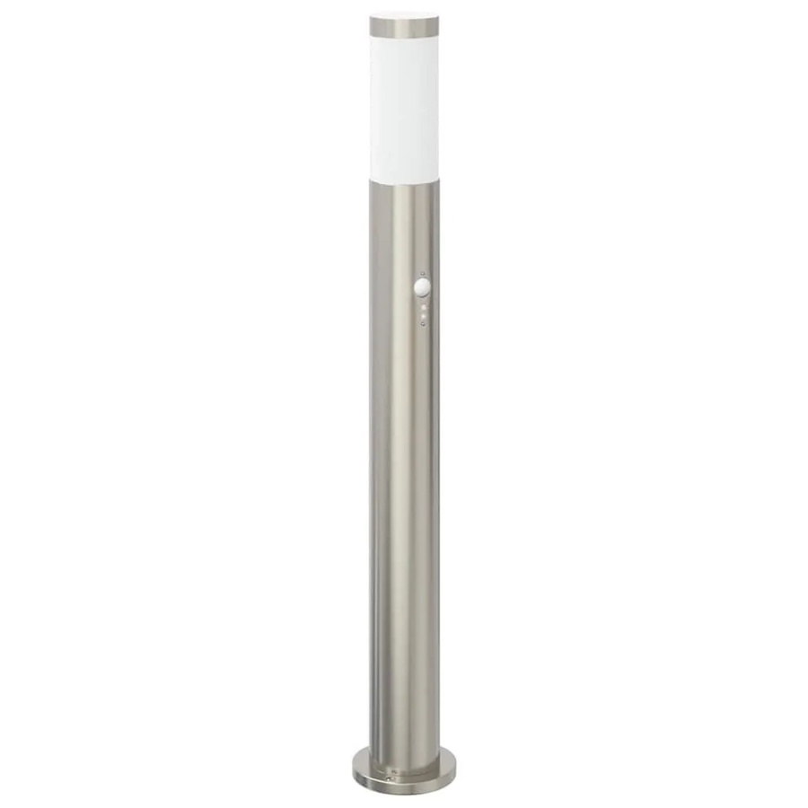 vidaXL Pollerleuchte mit Bewegungssensor aus Edelstahl in Silber, Höhe: 80 cm, IP44, E27 - Bild 2