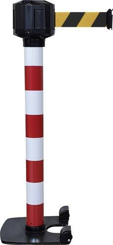 VISO RXLO1050RBNJ LO3 Gurtabsperrpfosten rot, selbststehend, Gurtlänge: 10 m, H x Ø: 99 x 8 cm - Bild 1