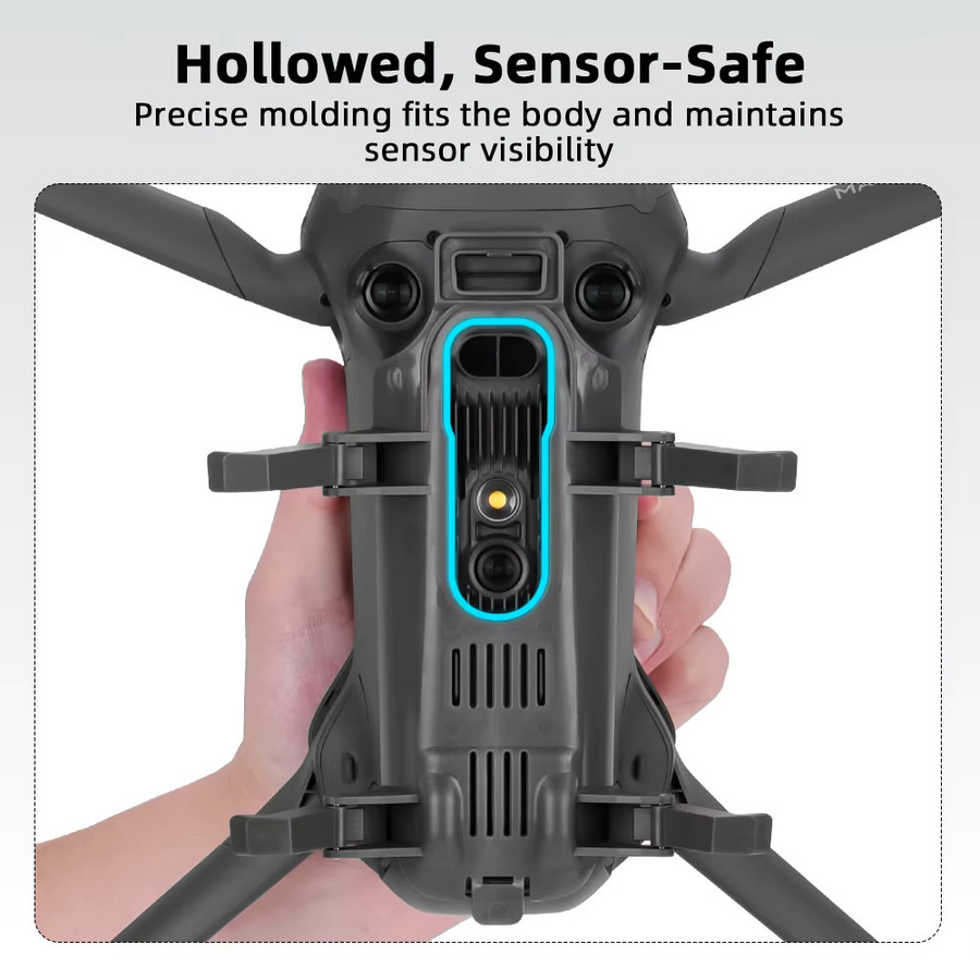 BRDRC Fahrwerk für DJI Mavic 4 Pro, faltbare verlängerte Landebeine in Grau - Bild 4