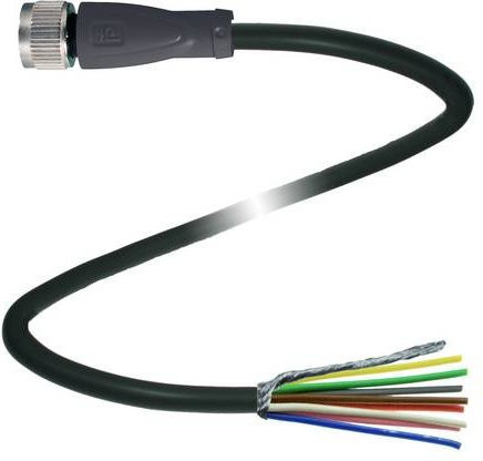 Pepperl+Fuchs Sensor-Aktor-Steckverbinder 240004-100006 konfektioniert, 8-polig, Schwarz, 6 m Länge - Bild 1