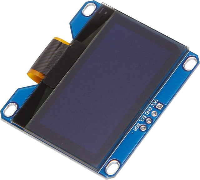 OLED Display Modul SSD1309 mit 1,54 Zoll und Blue Screen, 4PIN I2C Schnittstelle, Auflösung 128x64, kompatibel mit SSD1306 - Bild 1