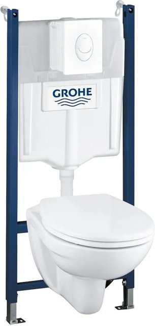 Grohe WC Vorwandelement Solido Compact Set 4 in 1 mit Keramik in Weiß - Bild 1