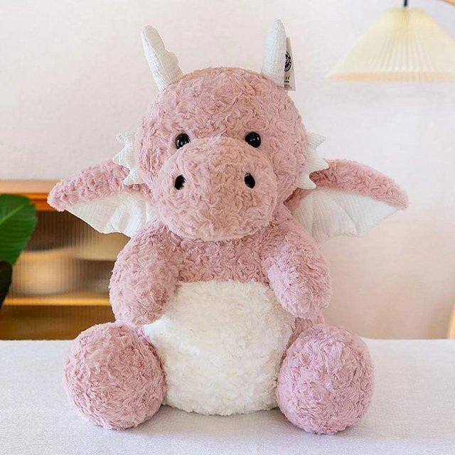 Bai Fen Bai Toys Niediges Kleiner Drache Plüschtier, Rosa, ab 3 Jahre - Bild 1
