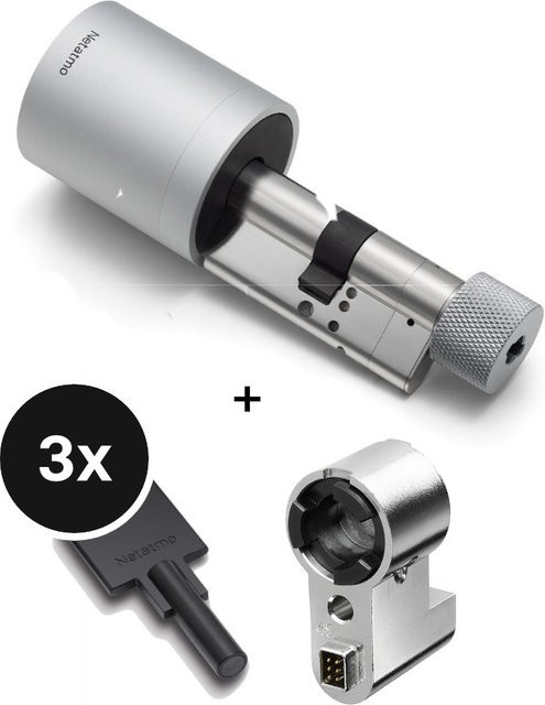Netatmo Smart Doorlock mit Smart Key 3er-Set und Erweiterungs-Kit 45 mm in Silber - Bild 1