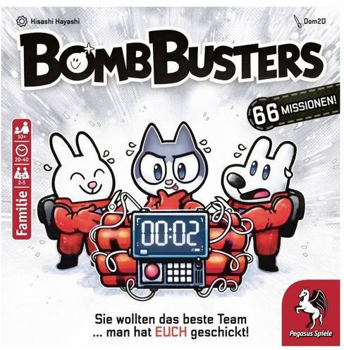 Pegasus Spiele Bomb Busters Brettspiel kooperatives Deduktionsspiel ab 10 Jahren - Bild 1
