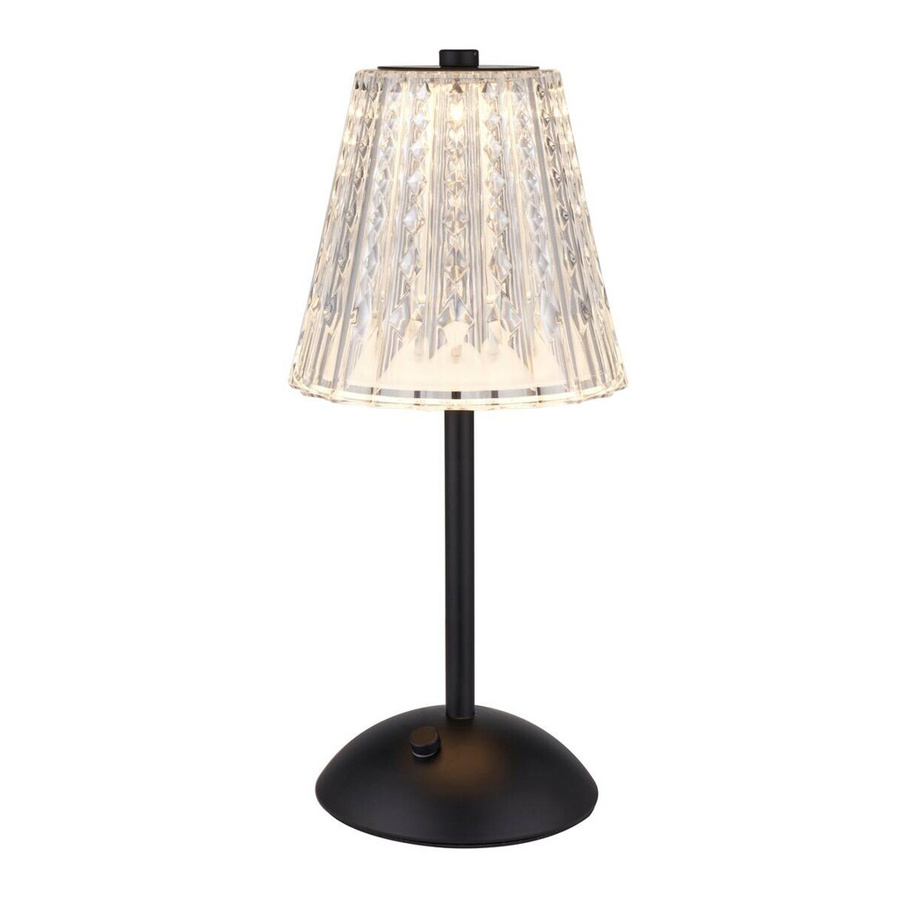 POCOline LED-Tischleuchte Raja in Schwarz, dimmbar mit Touch-Funktion, B/H/T: 13 x 29 x 13 cm - Bild 2