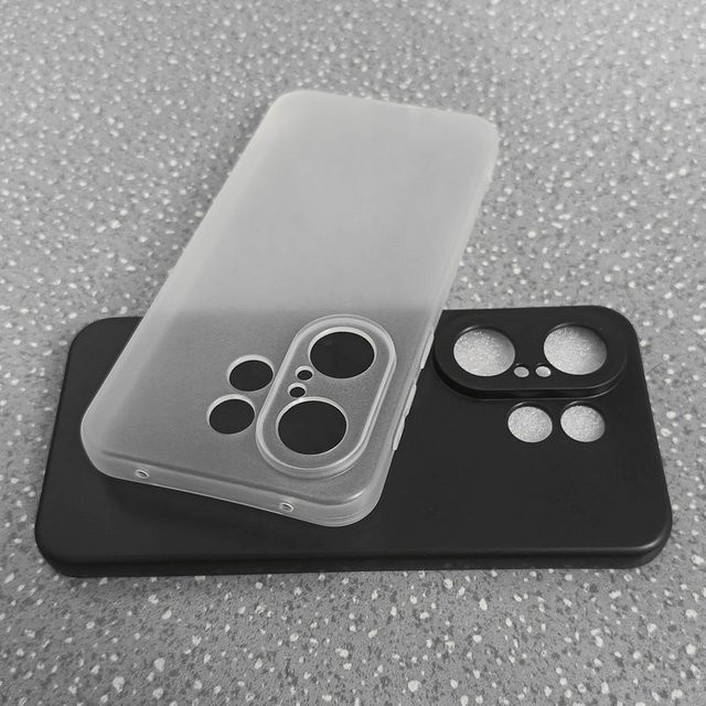 Schutzhülle aus weichem TPU für Vivo S30 Pro mini und Vivo X200 FE in Schwarz mit mattem Finish - Bild 1