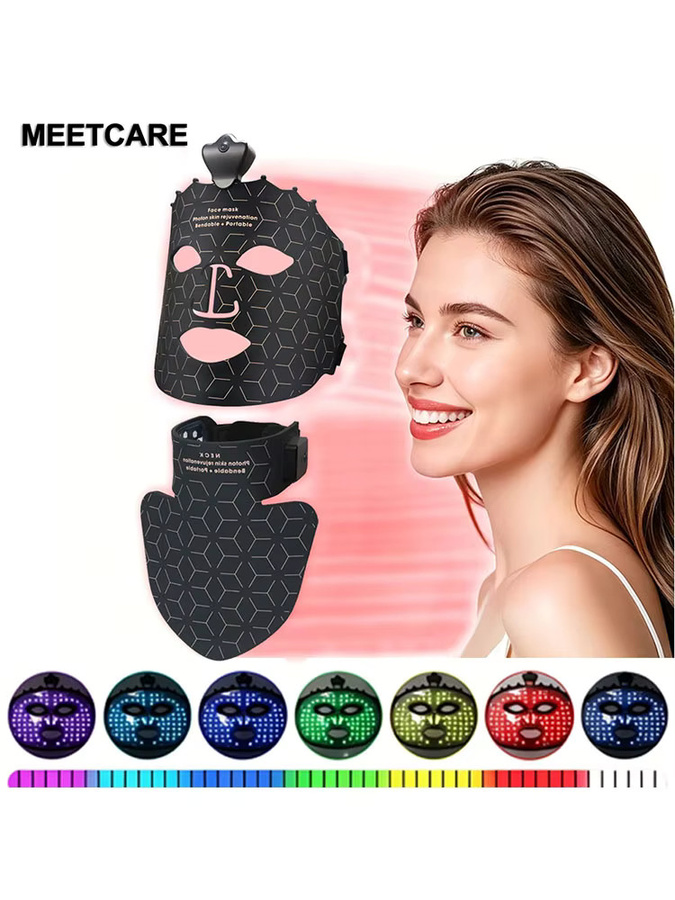 MEETCARE LED Gesichtsmaske, 3D Rotlicht-Therapie, für reife Haut - Bild 6