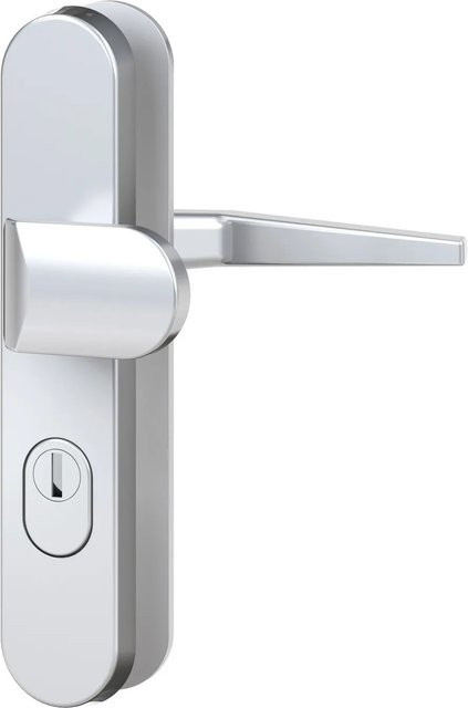 BASI Türbeschlag Wechselgarnitur aus Aluminium in Silber - Bild 1