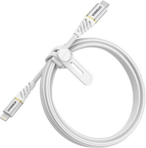 OtterBox USB-C auf Lightning Ladekabel mit Schnellladefunktion, Weiß, 1,00 m - Bild 1