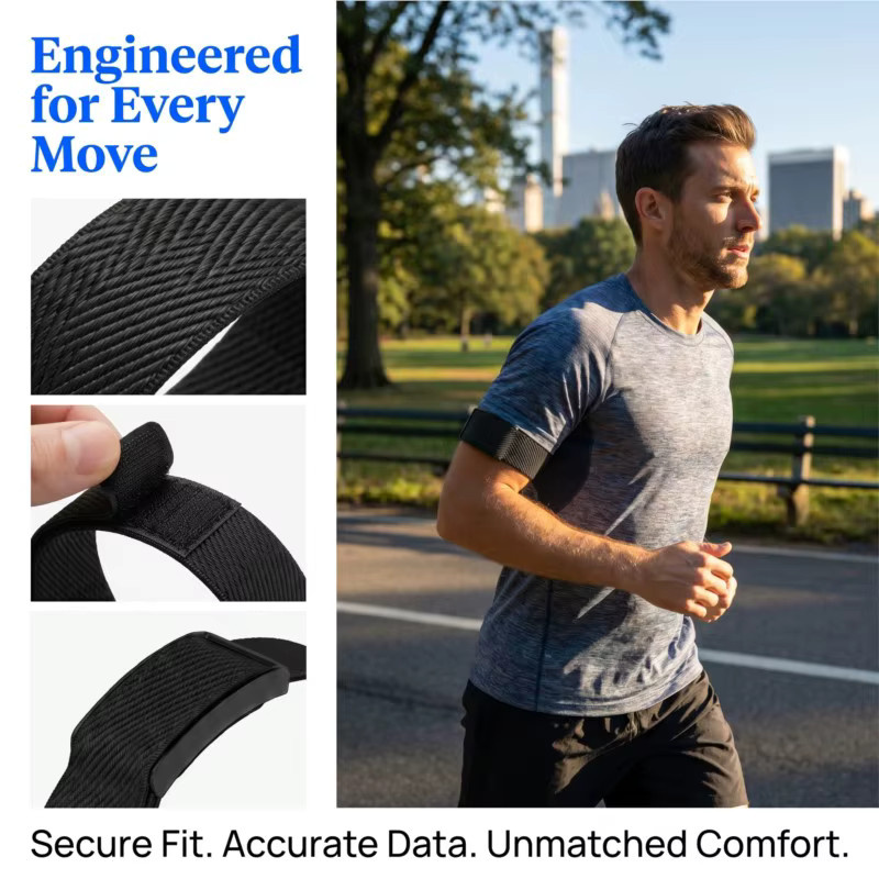 Amazfit Uhrenarmband, Nylon, Schwarz - Bild 2