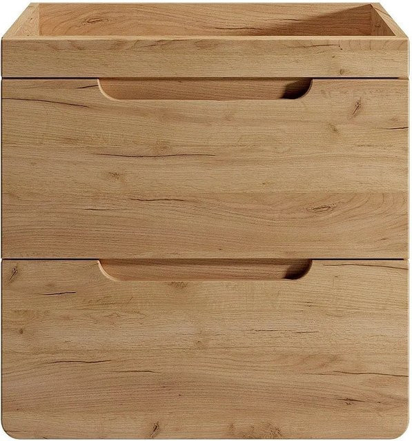 Waschbeckenunterschrank Vente-unique Aruba in Naturfarben Hell Beige und Braun, Breite: 60 cm - Bild 1