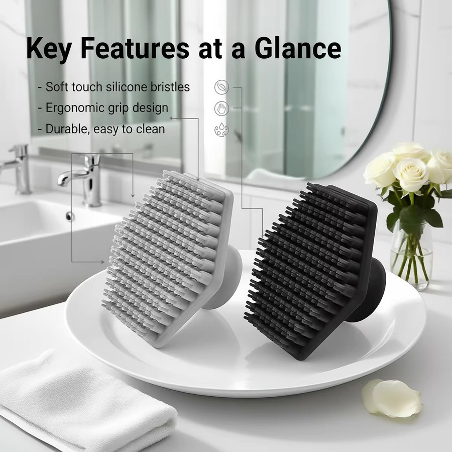 Silikon-Gesichtsreinigungsbürste, Peeling-Pad und Massagegerät, Unisex - Bild 2