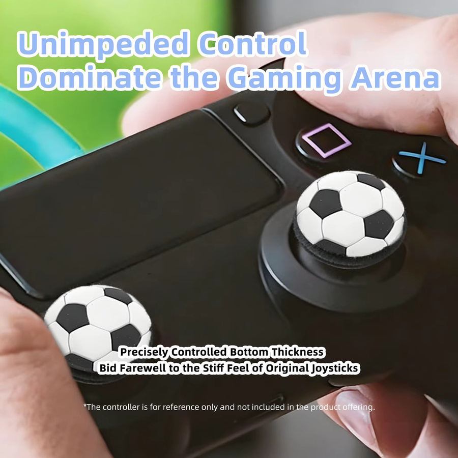 VILCORN Fußball ThumbGrip Kappen Silikon Abdeckung für Switch2 Joycon, PS5, PS4, Xbox X/S und Switch2 Pro Controller in Multicolour - Bild 5