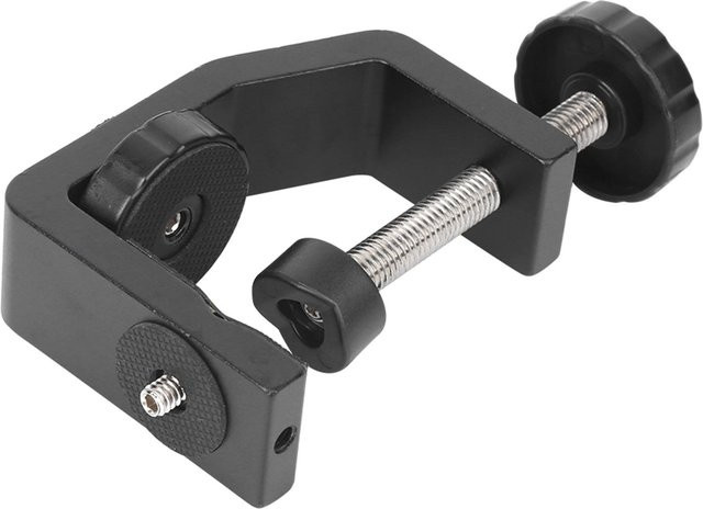 Koogeelife C-Klammer Halterung aus Aluminiumlegierung in Schwarz für Taschenlampen, Kameras und Stative - Bild 1