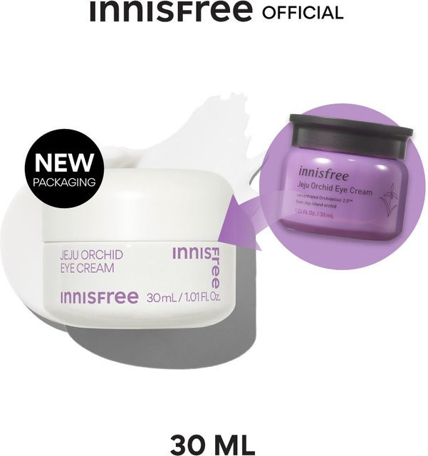 Innisfree Jeju Orchid Augencreme, 30 ml, mit Hyaluronsäure, Peptide, Niacinamid - Bild 1