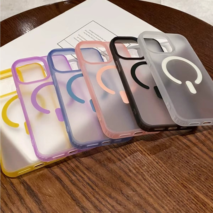 RPKKS MagSafe Magnetische Schutzhülle für iPhone in Matt Klar und Transparent, Stoßfeste Hülle für kabelloses Laden - Bild 3