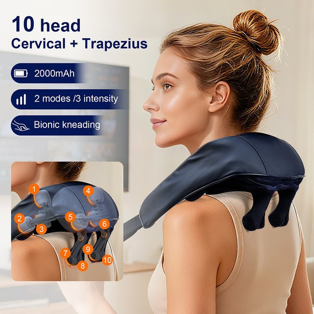 foreverlily Handkneidemassagegerät, blau, Unisex - Bild 1
