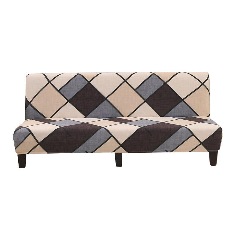 Yiran Stretch-Futonbezug für Sofas ohne Armlehnen, elastischer Couchbezug aus Polyester in Mehrfarbig, Breite: 120-150 cm - Bild 2