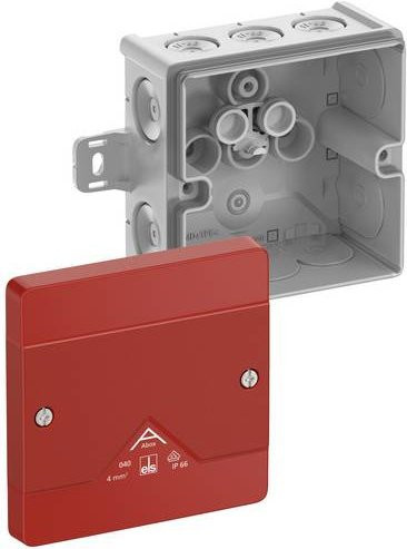 Spelsberg Abzweigkasten Grau Rot IP66 B/T/H: 10,2 x 10,2 x 5,7 cm - Bild 1