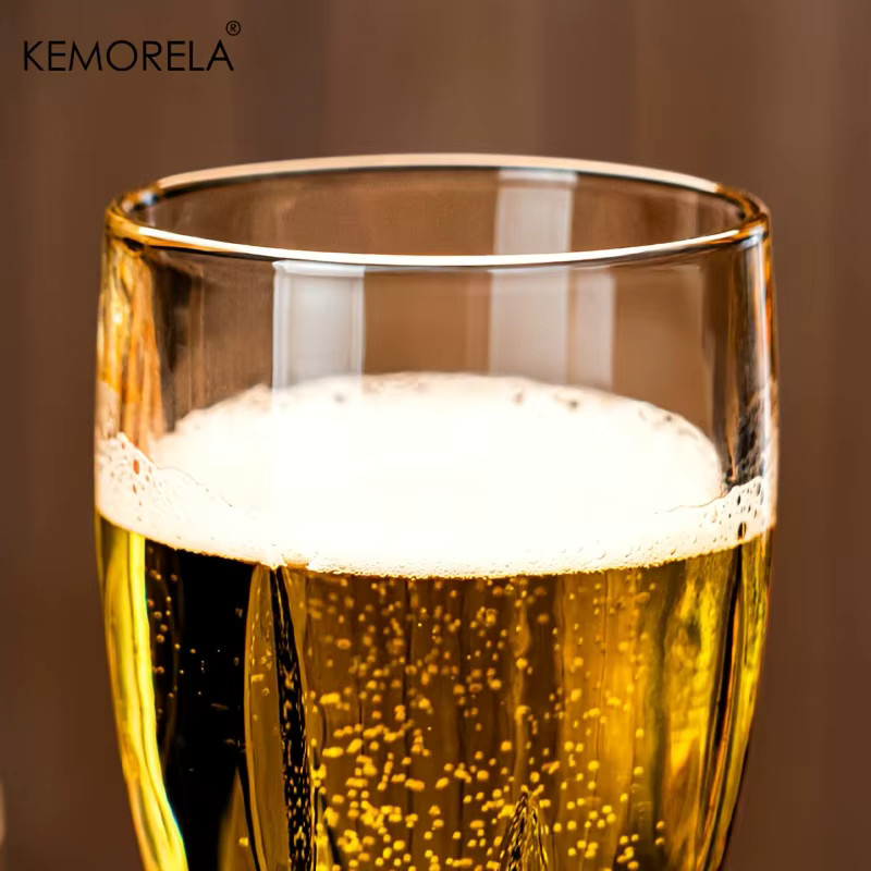 KEMORELA Glas-Bierkrug transparent, 400 ml Trinkglas für Bier, Wodka und Spirituosen - Bild 4