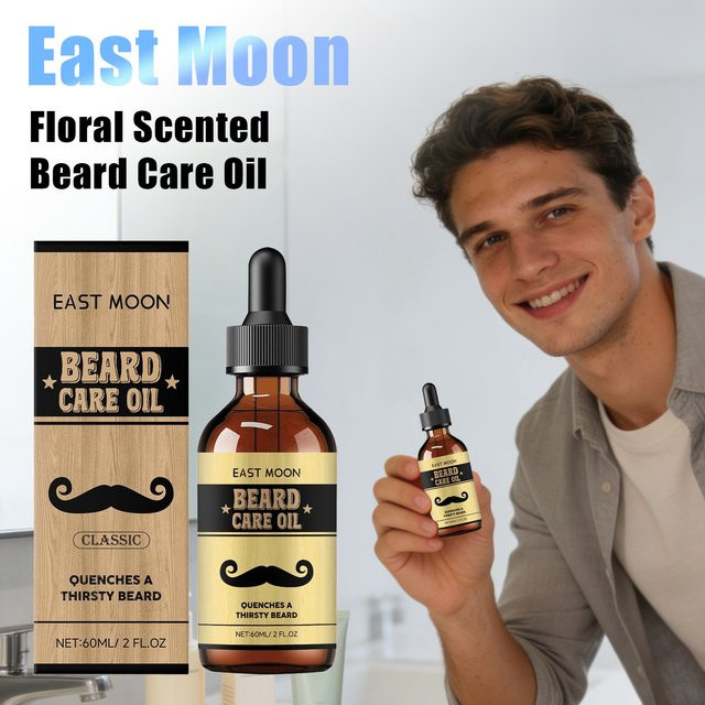 East Moon Bartpflegeöl mit Blumenduft, Herren - Bild 1