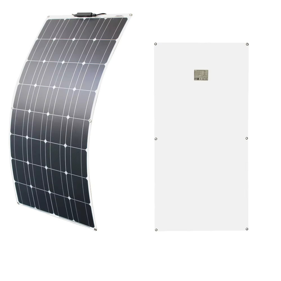 DGSUNLIGHT Flexibles Solarpanel aus monokristallinem Silizium in Schwarz, 100W 200W 800W 12V 18V - Bild 3