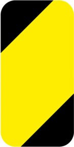 Eichner Stellplatzmarker Beacon aus Kunststoff in Gelb-Schwarz - Bild 1