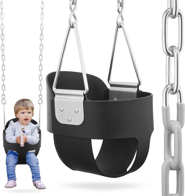 HyperMotion Kids Bug Swing Tuinstoel, Kunststoff, Schwarz - Bild 1