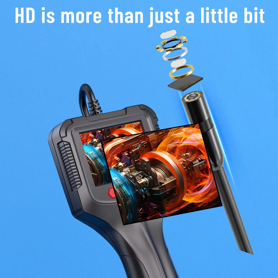 eMastiff Endoskopkamera mit 2,4-Zoll-IPS-Farbdisplay, 1080P HD, IP68 wasserdicht, 2 m starres Kabel, Schwarz - Bild 2