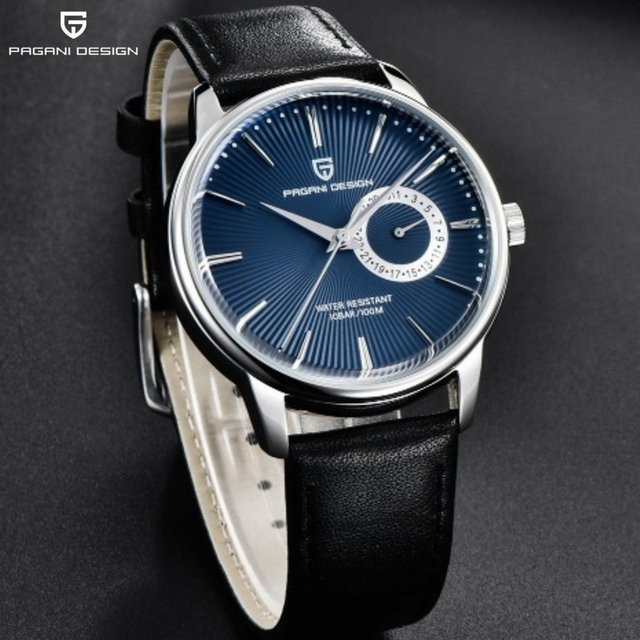 PAGANI DESIGN Armbanduhr Edelstahl, Quarz, Herren, Silber - Bild 1