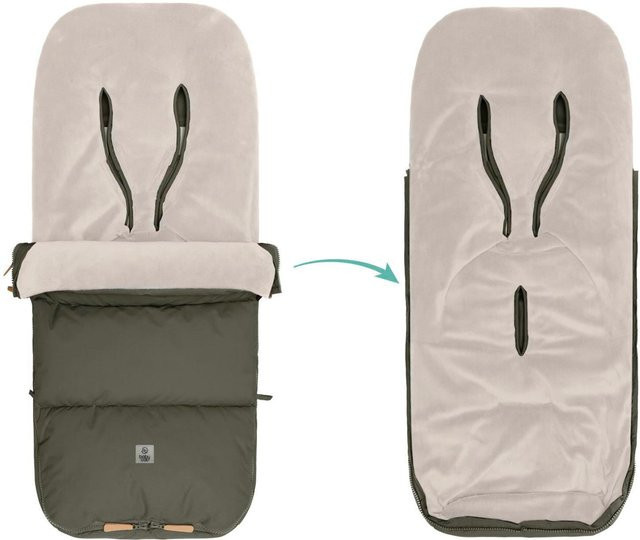 Babycab Winterfußsack Kemi für Kinderwagen und Buggy in Olivgrün mit Fleece-Futter - Bild 1