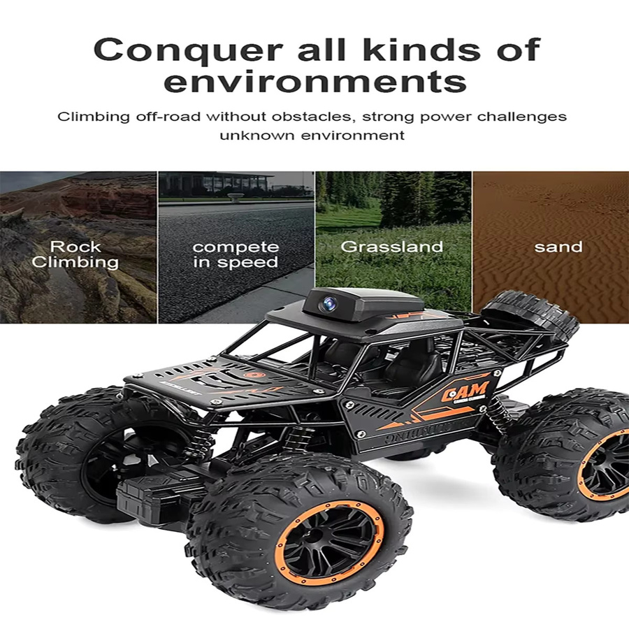 CONUSEA RC Auto, 1:18, ferngesteuertes Kletter-Offroad-Rennfahrzeug, mit HD-Kamera, WLAN-App, 4WD - Bild 4