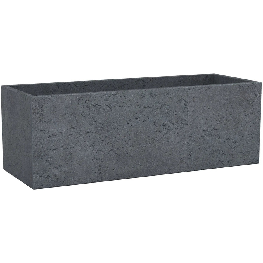Scheurich Pflanzgefäß C-Cube Long rechteckig in Stony Black, Höhe: 80 cm - Bild 2