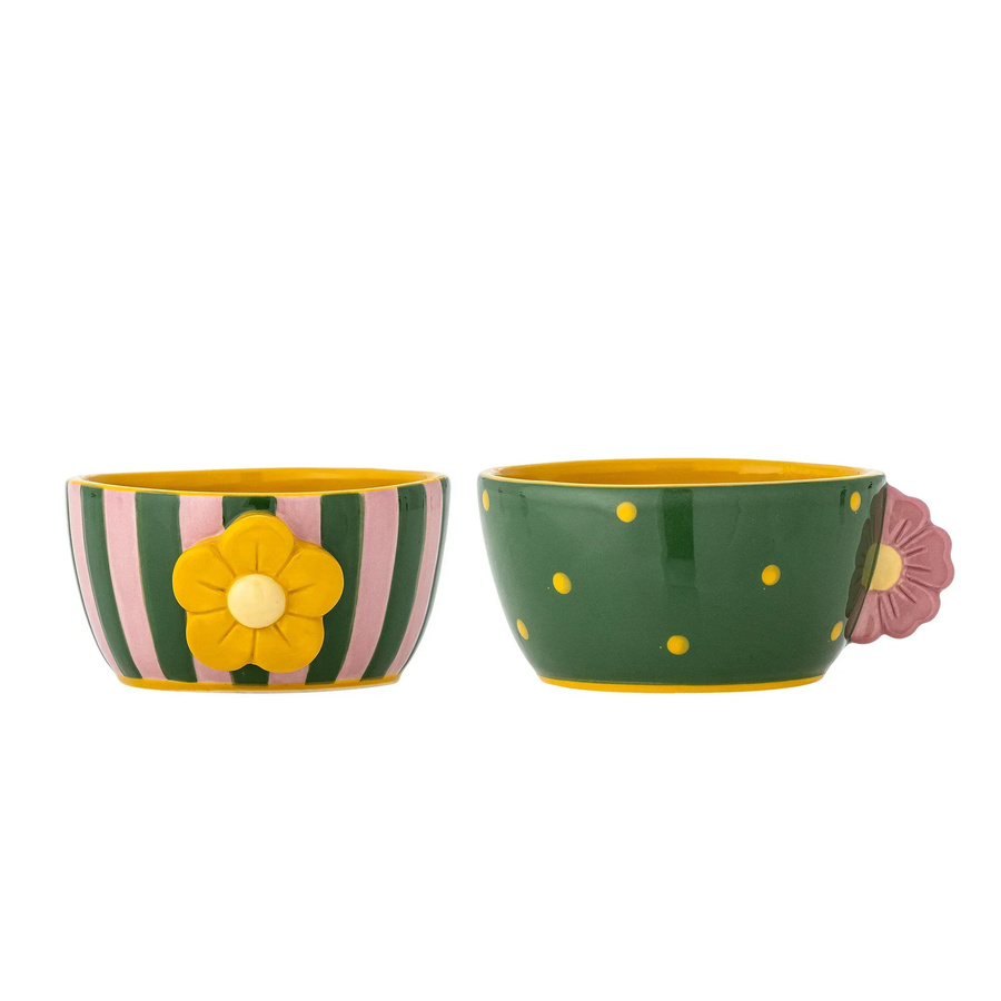 Bloomingville Schalen Haisy Set aus 2, Mehrfarbig, Durchmesser: 12,0 cm, Höhe: 6,5 cm - Bild 1