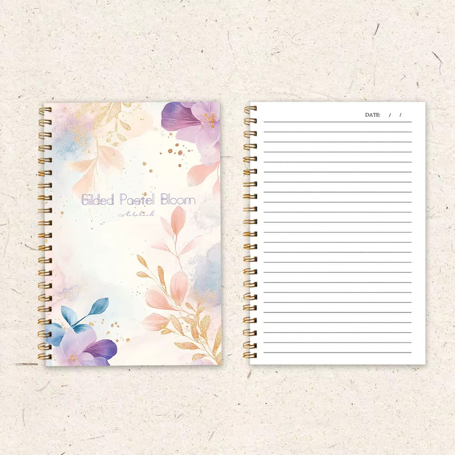 Blooml Notizbuch mit Blanko-Linienblättern in Multicolour, Softcover Tagebuch für Damen und Herren - Bild 2