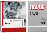 Novus Heftklammern 26/6 aus Metall in Silber, 5000 Stück - Bild 2